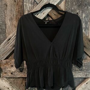 Lucky Brand Black V-Neck
